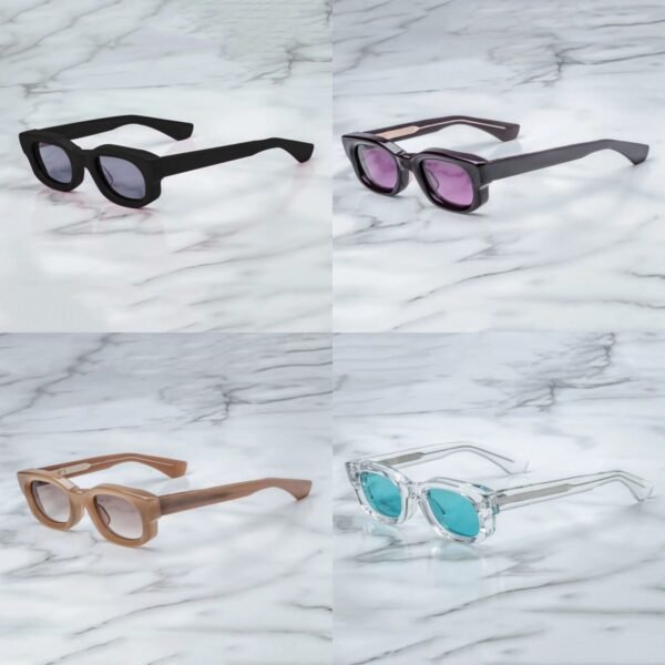 Square Acetate Sunglasses - Image 4