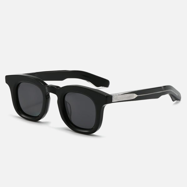 Round Acetate Sunglasses - Image 4