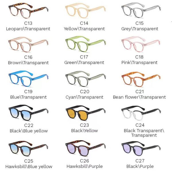 Round Plastic Sunglasses - Image 5