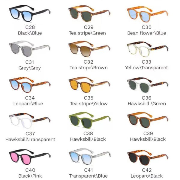 Round Plastic Sunglasses - Image 6