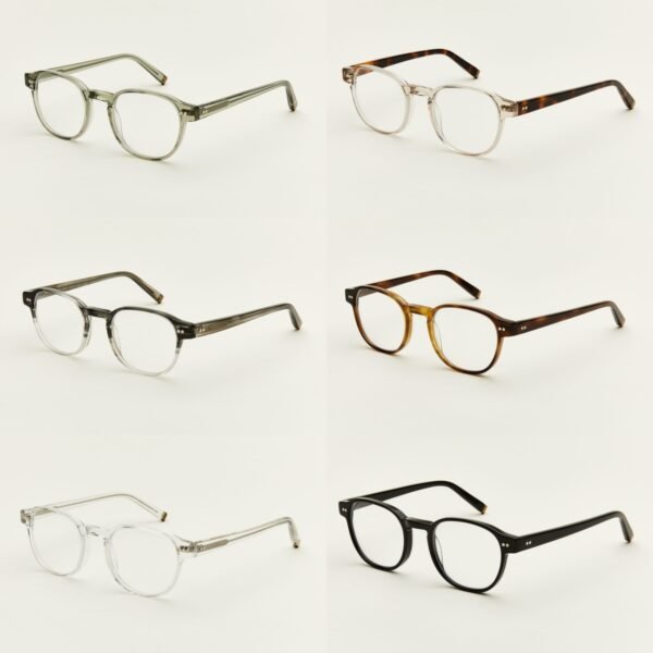 Round Designer Eyeglasses - Image 9