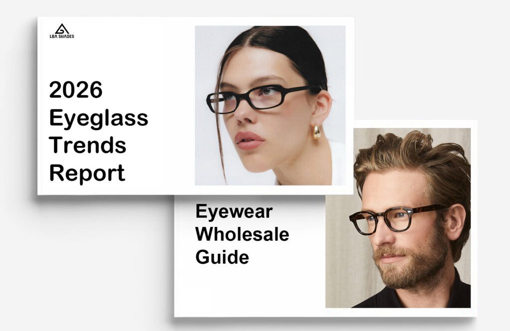 2026 eyeglass trends report banner featuring modern men’s and women’s optical frames, stylish acetate glasses, and a professional eyewear wholesale guide for fashion-forward eyewear collections