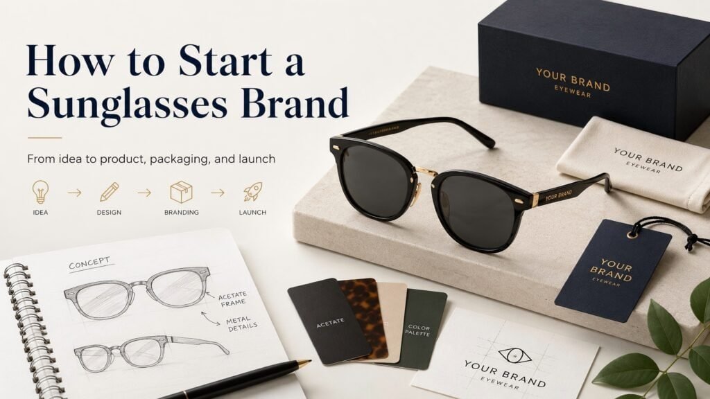 How to start a sunglasses brand from idea to product design packaging and launch
